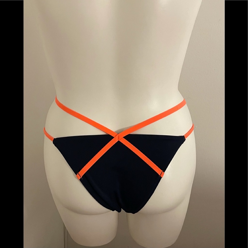 NWT L’Agent By Agent Provocateur Eleena Bikini BOTTOM ONLY Navy Neon XL / 5 - Picture 4 of 7